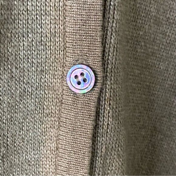 Linda Allard Ellen Tracy Cashmere Blend Cardigan Size Large - Picture 4 of 6